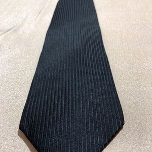 Portofino Collection - Black Ribbed Necktie